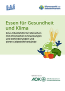 Cover zur Arbeitshilfe "Essen für Gesundheit und Klima"